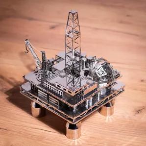 <p>OFFSHORE DRILLING RIG 3D DIY MODEL - Our planet carefully preserves its treasures, and to get them fantastic structures come to the rescue - floating sea platforms. Metal-Time engineers have made it easy to explore the offshore platform by creating a metal model - TREASURE FINDER.</p><br>
<p>CHECK YOUR PATIENCE and MINDFULNESS - This 3d metal puzzle is a real challenge to your mindfulness and patience skills. All parts of the 3d puzzle - tower, crane, production and living quarters, helipad, 