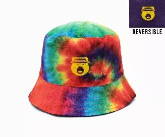 Does anything else feel more like summer than Tie Dye?  We don't think so.  Our mission to create a better bucket hat started here.  Frustrated with one size fits all, and hot cotton products, we decided to do better. (Reversible)
<br>
Our hats are designed to be very forgiving on fit, don't over think it!  If you are in between sizes, we recommend sizing up for a looser fit.
<br>
All of our Bucket Hats are made out of our light four way stretch polyester blend for ultimate comfort.  
<br>
Not a
