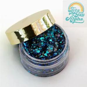 <p>Glitter is super messy to apply. But we created an all-natural gel with Aloe Vera and mixed it with Cosmetic Grade Glitters to make it easy to apply to your skin. Simple swipe along your cheekbones or on your chest for a festive glow!</p>