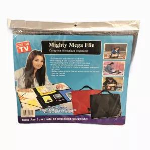 Stay organized with our Mighty Mega File Organizer! Great for students, hobbyists, collectors and more.<br data-mce-fragment="1"><br data-mce-fragment="1">Easily store coupons, greeting cards, homework, and other important files and turn any space into an organized workplace. Safe, compact, and easy to store for any desk and any age.