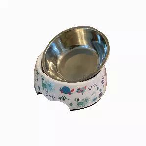 <p>Lions, tigers, bears oh my! We're bringing the animal kingdom together on this fun medium-sized dog bowl. Our dog bowls are made of easy-to-clean, stainless steel with finger holes on each side to allow for easy lifting when you need to refill. 
 <br> Take you pup on its very own dog safari and explore your wild side with the feel of our Cheetah Print mediums-sized dog bowl.  Our dog bowls are made of easy-to-clean, stainless steel with finger holes on each side to allow for easy lifting when