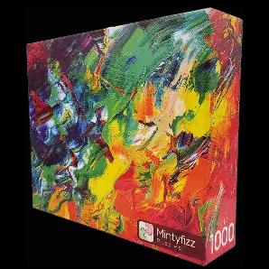 <h2>About this puzzle:</h2><ul class="a-unordered-list a-vertical a-spacing-mini"><li><span class="a-list-item">Painters Palette is a blend of rainbow and gradient color patterns that come together to form a unique, special, modern art puzzle. </span></li><li><span class="a-list-item">Each 1000 piece puzzle comes with a poster showing the complete puzzle image. The finished size is 27.5in x 20in.</span></li><li><span class="a-list-item">100% satisfaction guarantee. If you are missing a piece let