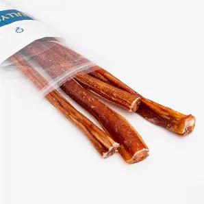 Our 12" Bully Sticks are 100% natural, single-ingredient, sourced from Europe and absolutely drool-worthy. The quality of our product is something we take pride in. From where it's from to how it's been cooked, we ensure your dog gets the best of the best. Our Long-lasting Bully Sticks start grass-fed and free-range and then are cooked to perfection to bring out that rich flavor dogs love. <br>