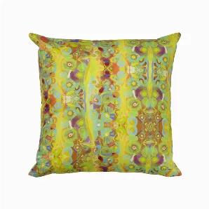 <p>Cotton cushion cover, printed on both sides. Indoor/ outdoor (not in direct light), washable with a zipper. Insert not included.</p>Wash by hand in warm water. Line dry or lay flat to dry. Warm iron or dry clean