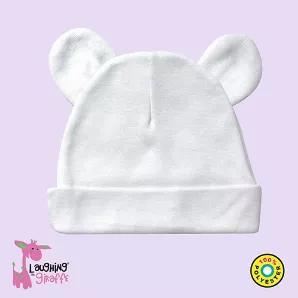 Length: 5 Width: 5 Height: 2 The Laughing Giraffe Baby Bear Ears Beanie Polyester Hat<br>