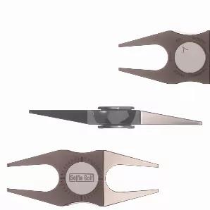 <p><strong>SelfieSPINNER - Multi Divot Tool</strong></p><p style="padding-left: 30px;"><span class="JsGRdQ">The SELFIE SPINNER is an all-in-one multi divot tool made from durable materials creating a solid construction. The innovative design not only establishes a luxurious appearance but also serves many useful purposes.</span></p><p><strong><span class="JsGRdQ">Features - 6 Tools in One</span></strong></p><ul><li>Game Spinner</li><li>Divot Repair Tool</li><li>Club Prop</li><li>Angle Measure</l