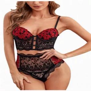 <meta charset="utf-8"><span data-mce-fragment="1">Lace lingerie set will be a perfect lingerie gift for any occasion, including bachelorette party.</span><br data-mce-fragment="1"><span data-mce-fragment="1">Get the most sexy lingerie for a night you will never forget! This is the perfect lingerie for a remarkable night - Creates memories of amazing times for you and your partner and surprises them with something extremely unique.</span>