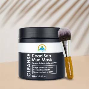Dead Sea Mud Mask Benefits: This natural mud mask was made with pore cleansing in mind. It softens skin, improves the look of acne, relieves redness, and removes dead skin. Natural ingredients in this mask help improve the overall feel of the skin. Use it for regular skin cleansing. How To: Wash skin area with warm water, then clean & dry. Apply a thin layer of dead sea mud mask & let it sit for 10-15 min or until dry. Remove with warm water, by rubbing in circular motions. Pat dry with a clean 