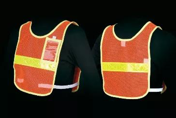 <p>Our Reflect-O-Vests feature GP-340 Brilliance Series Reflexite reflective tape; 2" wide strip reflective tape both front and back for maximum visibility. They have a hook and loop closure system with elastic allowing optimal custom fit. One size fits all. You can order with or without a sewn-in medical ID pocket. <br></p>
