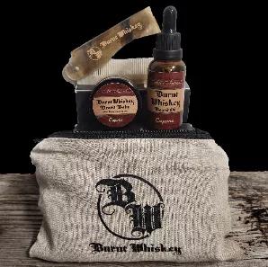 <ul> <li>1 - 30 ml Capone Beard Oil</li> <li>1 - 15 ml Capone Beard Balm and a Hand Crafted Yak Horn Folding Comb in a Recycled Cotton Travel Pouch with Zipper.</li> </ul> <p>Awesome gift for your bearded family and friends!</p>