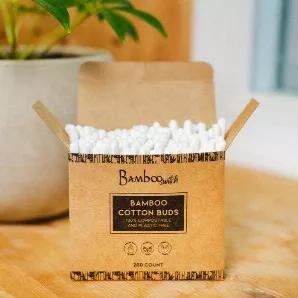<p>200 Count Natural Bamboo Cotton Ear Buds </p>
<br>
The stem is made of ethically sourced bamboo and organic cotton tips. 
<br>
Dimensions: <br>
Approx. 3 inches in length 
<br>
Ideal For: <br>
Zero waste/refill stores, gift stores, Co-Ops, cleaning companies, health stores, hair salons, housewarming gifts, office necessities, college send offs and so much more!
<br>

Environmental Impact: <br>
Every single plastic ear bud ever produced is still on our planet and will be for hundreds of years.
