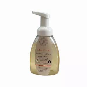 <p>Foaming hand soap made from scratch with organic oils which are safe for all skin types. This foaming hand soap has a delicate, floral scent.</p><p> Vegan friendly Soap Ingredients: Saponified oils of olive, coconut, castor; vitamin E; Essential Oil/Fragrance Oil </p><p>Soothing Remedies liquid soaps are 100% free of parabens, alcohol and petroleum and are never tested on animals.</p><p>Size: 8 oz</p><p>For external use only</p>