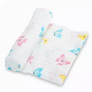 <ul class="a-unordered-list a-vertical a-spacing-mini" data-mce-fragment="1">
<li data-mce-fragment="1"><span class="a-list-item" data-mce-fragment="1">SOFT AND COZY SWADDLING BLANKET - Wrap your little loves in LollyBanks extra soft 100% cotton muslin swaddles to make your baby feel safe and secure. Each 47x47 blanket provides enough space to snuggly and securely wrap your newborn as well as provide comfort through the toddler years.</span></li>
<li data-mce-fragment="1">  BRIGHT AND BEAUTIFUL 