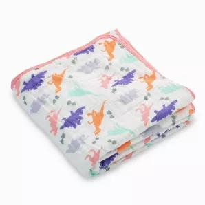 <ul class="a-unordered-list a-vertical a-spacing-mini" data-mce-fragment="1">
<li data-mce-fragment="1">WARM AND SNUGGLY BLANKETS - Cuddle up with a LollyBanks 100% cotton muslin heart quilt to make your baby warm even on the chilliest of winter days or those cool summer nights. Each 47x47 blanket is the perfect size to keep with your newborn through their toddler years.</li>
<li data-mce-fragment="1">OUR POPULAR DINO QUILT REDESIGNED WITH GIRLS IN MIND - You asked and you shall receive! So many
