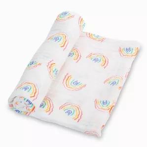 <ul class="a-unordered-list a-vertical a-spacing-mini" data-mce-fragment="1">
<li data-mce-fragment="1"><span class="a-list-item" data-mce-fragment="1">SOFT AND COZY SWADDLING BLANKET - Wrap your little loves in LollyBanks extra soft 100% cotton muslin swaddles to make your baby feel safe and secure. Each 47x47 blanket provides enough space to snuggly and securely wrap your newborn as well as provide comfort through the toddler years.</span></li>
<li data-mce-fragment="1">TODDLER DRAWN RAINBOW -
