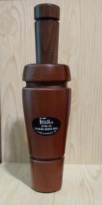 <p>Canada Goose call featuring a large barrel made from exotic woods, keeps perfect tone and is an impressionable gift.</p>