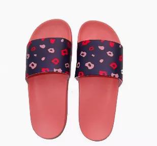 Indoor And Outdoor Slide. Great Home Slippers Or Beach Sandals Or Just For Every Indoor Or Outdoor Use<br>Vegan Leather Upper, Synthetic Non Slip Sole<br>Dual Sizing And Wide Slide For Comfortable Fit. <br>Contoured Footbed. Navy Leopard Print, Black Sole<br>Flexible And Thick Cushioned Sole For Comfort And Good Heel Support<br>Size : 6.5/7, 7.5/8, 9/9.5 , 10Color : NavyMade In Country : China