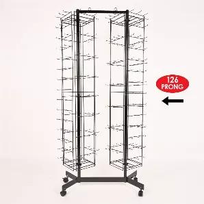 Empty 126-Prong Double Spinner Rack 2 (to be used with AC-36A & AC-36C for product assortment AC36D-1290 sold separately), (Sold in packs of 1)