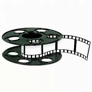 Movie Reel w/Filmstrip Centerpiece, (15' filmstrip included), (9"), (Sold in packs of 12)