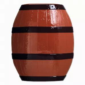 Plastic Barrel, (brown with black print), (27" x 24"), (Sold in packs of 24)