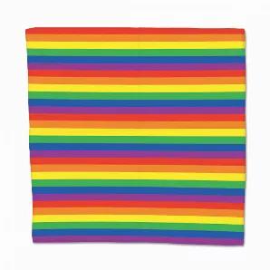 Rainbow Bandana, (polyester), (22" x 22"), (Sold in packs of 12)