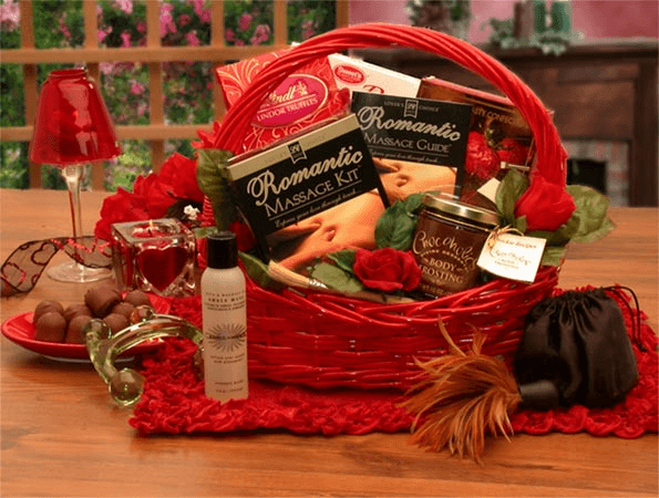Add the magic of massage to your special someone with a gift of the Romantic Massage Romance Gift Basket. Your special loved one will long remember the treats in store in this basket of loving gifts, including massage oil, an acrylic massager, and a keepsake velvet storage bag. And we've included plenty of chocolate to say I love you in good taste! Send the Romantic Massage Romance Gift Basket to your love! This gift includes: Romantic massage Kit, Black velvet bag, 2 oz. Massage Oil, 2 Tea-Lite