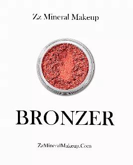 <p>Using ground underwater crystals, add a sun kissed tone and light radiance to your skin with Our Zz Mineral Bronzer Powder</p><h5>Incredients</h5><p>Arrowroot, Zinc, Pearl Mica, Beet Root, Alkanet Root, Red Oxide, Brown Oxide.</p>
