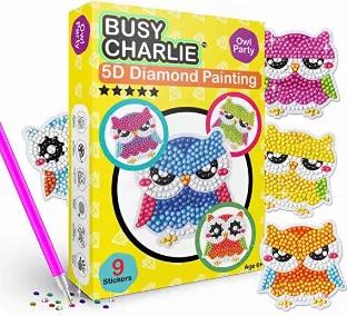 <p><strong>KEEP KIDS BUSY</strong> No more bored kids, no more screen time! Busy Charlie is designed to keep kids busy with creative arts and crafts. While kids are focusing on their projects, and practicing their concentration and fine motor skills, parents can relax and enjoy their cup of coffee. Win-win isn't it? <br>
<strong>WHAT IS 5D DIAMOND PAINTING</strong> The 5D stands for the special effect that the artwork conveys once finished, as it gives a very realistic effect. 5D stands for 5-di