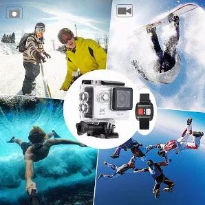 Get all the action with depth and clarity in Ultra High Definition 4K Resolution Action Pro Camera.
This little wonder is waterproof, shockproof, dustproof and records all your activities and also lets you view it live on your cell phone thru a free app for Apple or Android phones! So many features that you will have to take several vacations to use them all fully...
Just to mention a few of the features like:

Photo Shoot,
Video Shoot, 
Burst Photo Shoot,
WiFi Mode connects to the iOS App or An