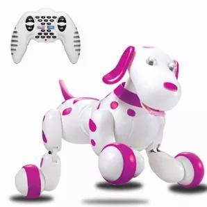Simbu, a real close friend for your kids...This Smart-dog is not only a cute puppy toy, it is interactive as it comes with Remote control. Simbu will help you in developing audio-visual skills for your kids, as it can projects emotions and intentions. It will also help you and your kid develop Parent-child communication.Get Simbu, as good as a real pet dog!
Check the Video:  https://youtu.be/CyUkSQyYyu0
Details:

It is made of plastic material. 2.4GHz Radio Control gives long remote control dist