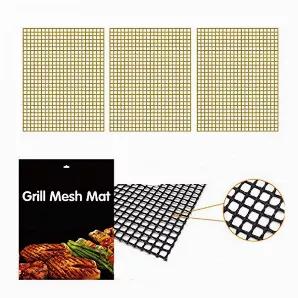 100% NON-STICK - You can grill without grease and mats are reusable for years! Non-stick BBQ grill mat prevents even the smallest morsels from falling through the grates. Keep your grill looking brand-new and no more clean-up of your dirty grill!500 DEGREE Peak Temperature - These nonstick grill mats which are made of heat-resistant technologically advanced materials that look similar to a plastic mat, however, it will not burn. These smoker mats for the grill are heat resistant up to 500 degree