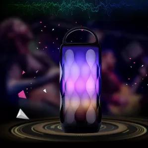 Made for everyone who is a romantic at heart and has a passion for music.  
Create an ambiance while playing music with this LED Smooth Sensation BT Speaker and see the changing of various colors in a soft glow of light on the speaker. The LED lights glow and blend with the music and rhythm of your most loved tunes. The crystal clear sound and soothing melodies that you will hear from this high-quality Bluetooth enabled speaker is compared to none.
Get in the mood to celebrate with Mood Lighting