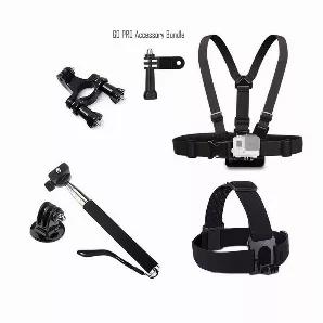 Go Pro HD Camera accessory 4 pc Bundle pack. You get the 4 most essential accessory used with the Go Pro Camera. The accessory is fully compatible with Go Pro. You will save 50% or more with this bundle pack compared to buying them separately.The straps and the mountings are made of the highest quality so that you continue the fun and adventure non stop and not to worry about the accessory.<br>Works with GO PRO devices:Go Pro HD HeroGo Pro HD Hero 2Go Pro Hero 3Go Pro Hero 3+Go Pro Hero 4What is