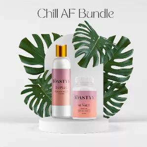 You don't need to go to the spa or nail salon to have a relaxing and luxurious experience. Our Chill AF Bundle will not only have your skin smooth & glowing, but but more importantly, it will make you feel great. Kick back and relax.. You earned it! In our Chill AF Bundle you'll find everything you need to catch all the #chillvibez. 1 bottle of our Sunset tablets and a 4 oz. Full Spectrum 500mg Hand and Body Lotion. Whether you are a newbie or pro CBD user, this Chill AF Bundle is the perfect co