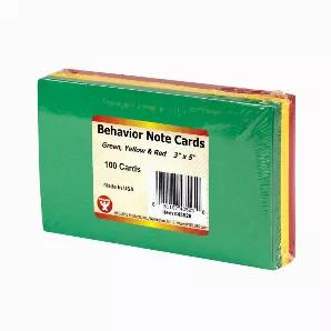 Behavior Cards 3inx5in. - Green, Yellow & Red