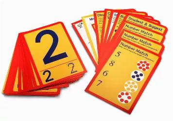 Counting Dough Numeracy Card Sets - 32 Write & Wipe Cards