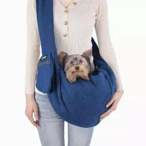 1.Light, comfortable and stylish design can be used almost anywhere.<br>
2.Designed with a zippered pocket to store small items.<br>
3.Now you can keep your pet close and your hands free!<br>
4.Features an adjustable inner tether to help keep your paw-tner inside the sling.<br>
5.Made form a soft knit fabric that is machine washable fore hassle-free cleaning.<br>