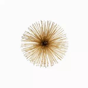 Timeless yet modern, this Pilluelo Medium Urchin Spiky Sphere is the perfect addition to your home Decor. It features a sleek gold color and a unique-looking detailed shape. Whether tucked into a bookcase or displayed on a coffee table tray, this piece will stand out and enhance your home's style.