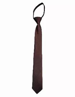 <p data-mce-fragment="1">Our solid-colored zipper necktie in dark brown is <strong data-mce-fragment="1">classic <em data-mce-fragment="1">SpearPoint</em> styling.</strong> This tie come with a <strong data-mce-fragment="1">pre-tied</strong> knot and is<strong data-mce-fragment="1"> easily adjustable</strong>, taking only <em data-mce-fragment="1">seconds</em> to put on.</p> <p data-mce-fragment="1">These <strong data-mce-fragment="1">high-quality</strong> woven ties help you <strong data-mce-fr