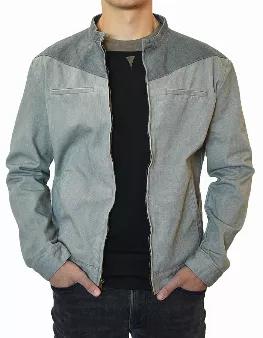<p><span>Welcome to the new American Classic!  The clean lines of this all cotton, denim jacket in washed storm gray with darker gray shoulder panel will set you apart from the crowd!  This jacket is soft, but rugged and ready for years of use. Stylish masculinitypure <em>SpearPoint</em>!</span></p>
<ul>
<li>Machine<span> </span>Wash and<span> </span>Dry</li>
<li>12 oz. Denim</li>
<li>100% Cotton</li>
</ul>
