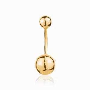 <li>HIGH QUALITY 14K GOLD NAVEL RING - Classic belly button ring 14k yellow gold navel ring barbell stud body piercing for men and women</li><li>16 Gauge [1.2mm] - 5mm ball screw on and off easy and stays securely closed; High polished smooth surface; comfortable and safe</li><li>FINE QUALITY AND AUTHENTIC - 14K GOLD - NOT plated; Nickel free hypoallergenic; Certificate of Authenticity included</li><li>GIFT READY - Comes packaged in a very special beautiful MASSETE branded giftbox for ideal and 