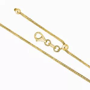 <li>ITALIAN CHAIN - high polished shiny 14k solid yellow gold wheat chain necklace braided spiga foxtail easy adjustable length slider unisex for men and women made in Italy - width 1mm length 22"</li><li>FINE QUALITY - MADE IN ITALY - Stamped 585 to authenticate the fineness of the gold 14 karat; Certificate of Authenticity include so that the recipient can appreciate the true value of the gift</li><li>GIFT READY PACKAGING - Comes beautifully packaged in a very special branded giftbox ideal and