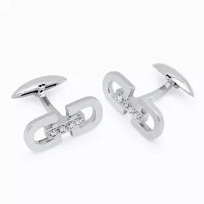 These well-made cufflinks are durable and yet lightweight for comfort. These stunning 10K White Gold and Diamond cufflinks will stand out and show nicely on your French-Cuff shirt. Cuff-Links, Shirt studs, or whatever you may call them - will give your wardrobe a finishing touch and an elegant look. Perfect gift idea for Grooms, Groomsmen, Usher and Best-Man or even just the simple well-dressed man. Add this to your husbands collection for your anniversary. You may want to score some points and 