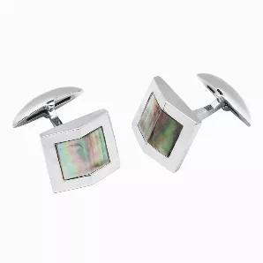 These well-made cufflinks are durable and yet lightweight for comfort. These stunning 10K White Gold and Black Mother of Pearl cufflinks will stand out and show nicely on your French-Cuff shirt. Cuff-Links, Shirt studs, or whatever you may call them - will give your wardrobe a finishing touch and an elegant look. Perfect gift idea for Grooms, Groomsmen, Usher and Best-Man or even just the simple well-dressed man. Add this to your husbands collection for your anniversary. You may want to score so