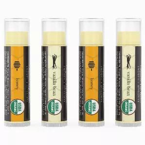 <p>Say goodbye to chapped lips and hello to warm, indulgent comfort when you open a tube of our all-natural Organic Honey Vanilla Bean Lip Balm. Our lip balms are the perfect combination of Organic Non-Gmo ingredients and decadent flavors that are guaranteed to keep you smiling.</p>
