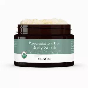 <p>Get ready to glow! This scrubs intoxicating peppermint tea tree scent plus moisturizing oils will give you a lustrous glow after a single use. So go ahead and get rid of rough and dry skin without the harsh chemicals. We're pretty sure you're going to be as obsessed with this as we are. </p>