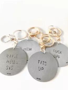 <p>Show your friends how you really feel about them with these stunning 2"? sassy key chains! <br><br></p>
<ul>
<li>Hand-stamped hilarious phrases </li>
<li>if you"(TM)d like to customize, just shoot me an email cassandra@luxandluca.com </li>
<li>These babies are super light and won"(TM)t weigh you down </li>
</ul>