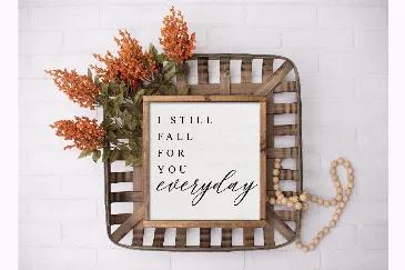<p>I Still Fall For You Every Day Farmhouse Wood Sign, Farmhouse Wood Sign, Farmhouse Couples Sign, Anniversary Gift, Wedding Gift</p><p>12" x 12" And Other Sizes </p><br><p>All sizes are approximate </p><p>Birch Wood</p><p>Ready to hang</p><br><br><p>IMPORTANT  INFO BELOW </p>><p> </p><p>Each of Strong N Free CDN Wooden Signs are designed and handmade in our Shop in Victoria BC (Vancouver island). Each sign is handmade with high quality, 100% solid wood.  We slightly distress it to finish off t