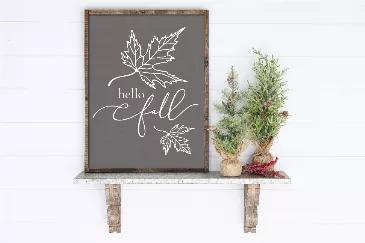 <p>Hello Fall Wood Sign, Fall Bucket List, Farmhouse Fall Sign, Fall Wall Decor, Rustic Wood Signs</p><br><p>6" x 12" Framed and Unframed  and other sizes </p><br><p>All sizes are approximate </p><p>	Birch Wood</p><p>	Ready to hang</p><br><p> WE Ship USPS or UPS w/ Tracking to USA</p><br><p>IMPORTANT  INFO BELOW </p><p> </p><p>Each of Strong N Free CDN Wooden Signs are designed and handmade in our Shop in Victoria BC (Vancouver island). Each sign is handmade with high quality, 100% solid wood.  