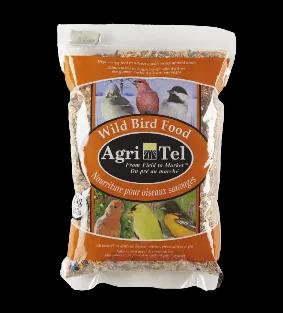 <p>Agritel Grain's wild bird food mix is specifically designed for optimum nutrition and digestion. Our mix of white millet, black oils sunflower, cracked wheat, cracked corn, and red milo attracts numerous types of colorful wild birds. <br> This basic mix is nutritionally balanced and economical for your year-round bird feeding enjoyment. You will notice Juncos, Doves, Siskins, and Sparrows enjoying this mix. <br> The best value seed mix that attracts a large variety of songbirds.</p> 